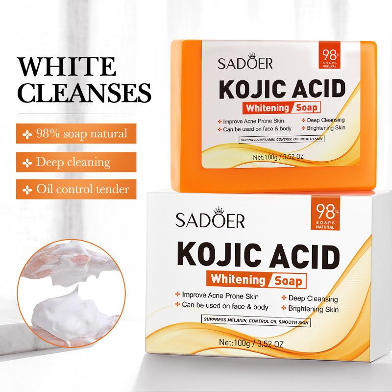 Kojic Acid Soap - 1Pc SADOER 코직산 페이셜 비누 페이스