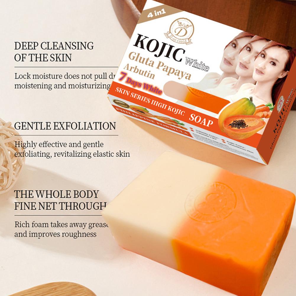 Kojic Acid Soap - 160g 파파야 코직산 에센셜 오일 비누,