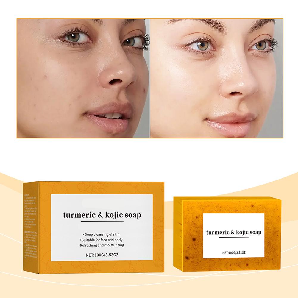 100g 강황 수제 비누, 레몬 코직산 비누, 샤워 및 - Kojic Acid Soap 리뷰 및 가격