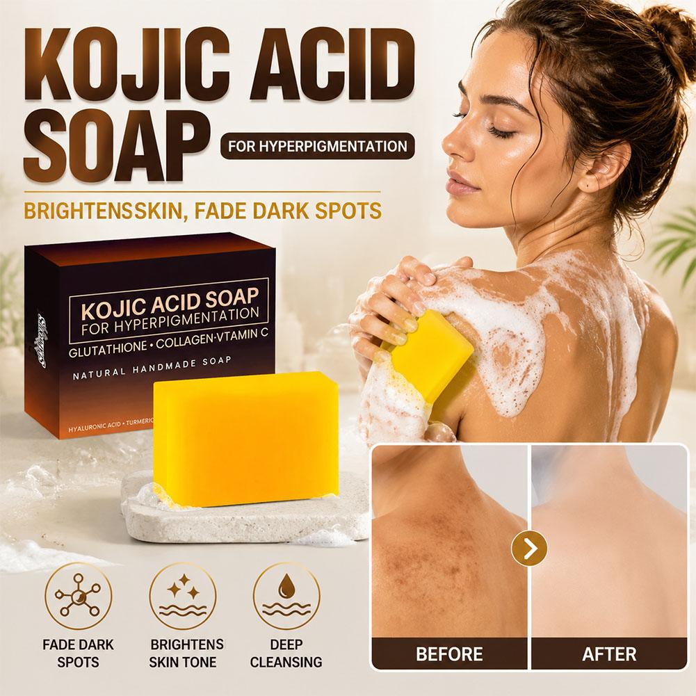 3.53oz 코직산 비누 수제 비누, 콜라겐과 비타민  - Kojic Acid Soap 리뷰 및 가격