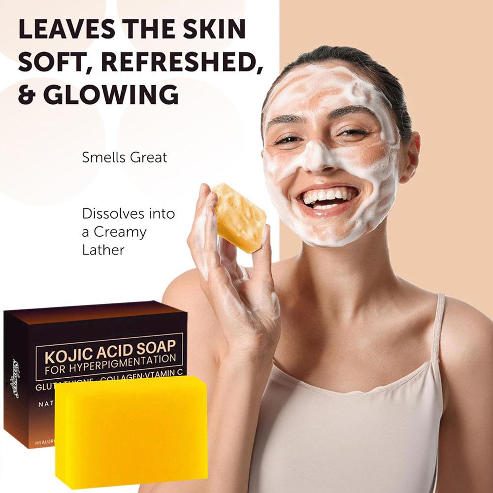3.53oz 코직산 비누 수제 비누, 콜라겐과 비타민  - Kojic Acid Soap 리뷰 및 가격