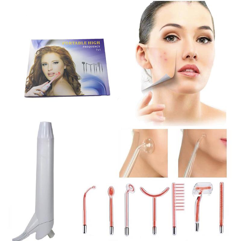 7 in 1 고주파 얼굴 마사지기 전극 유리관 여드름  - Skincare X Beauty 리뷰 및 가격