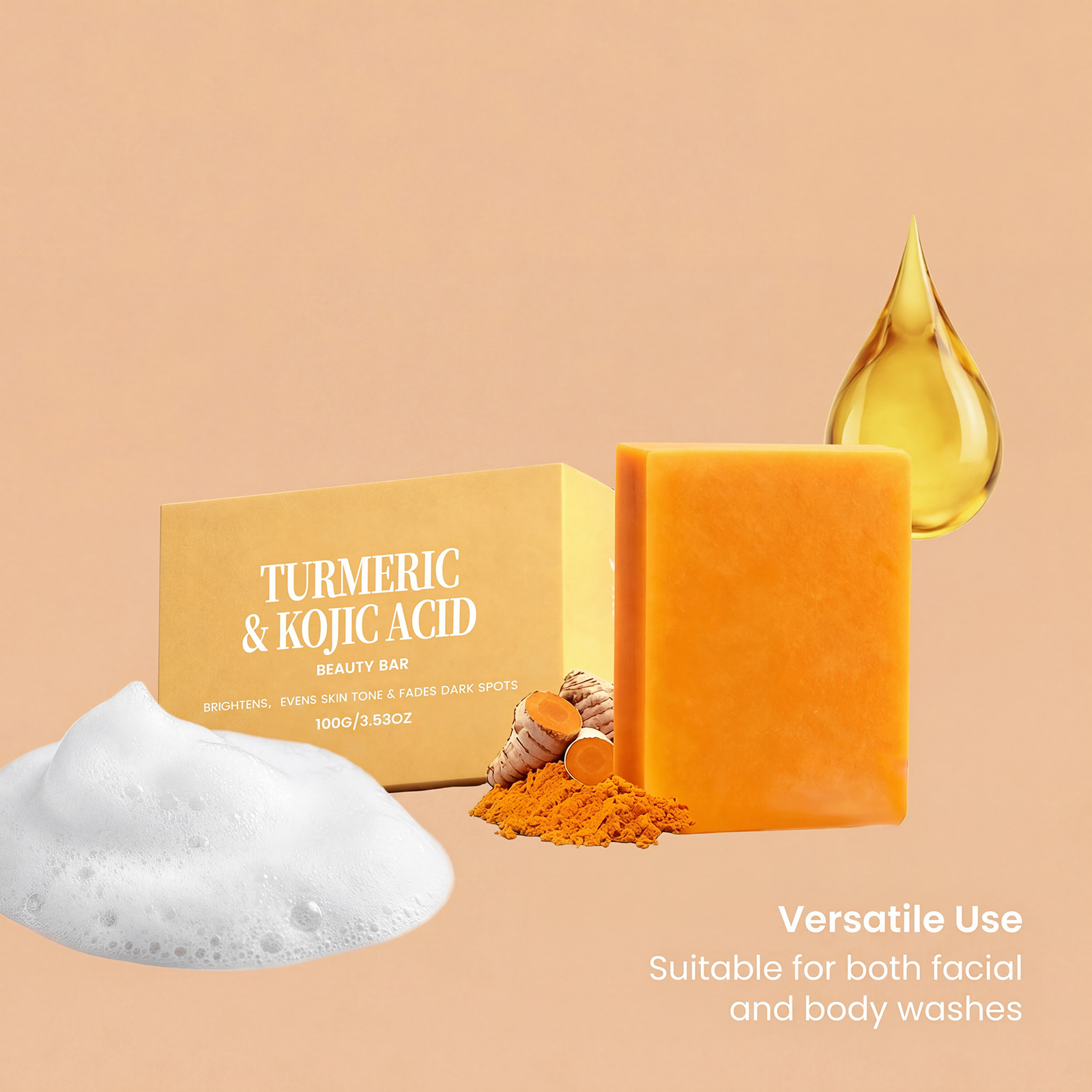 강황 코직산 비누 각질제거 딥 클렌징 모공 관리 지속적 - Kojic Acid Soap 리뷰 및 가격